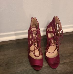 Burgundy High heels